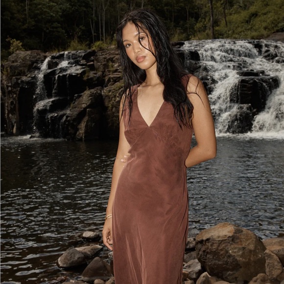 NWT Afends Gia Cupro maxi dress